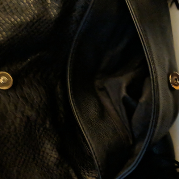 Leather Fringe Fold Over Clutch - Picture 7 of 12